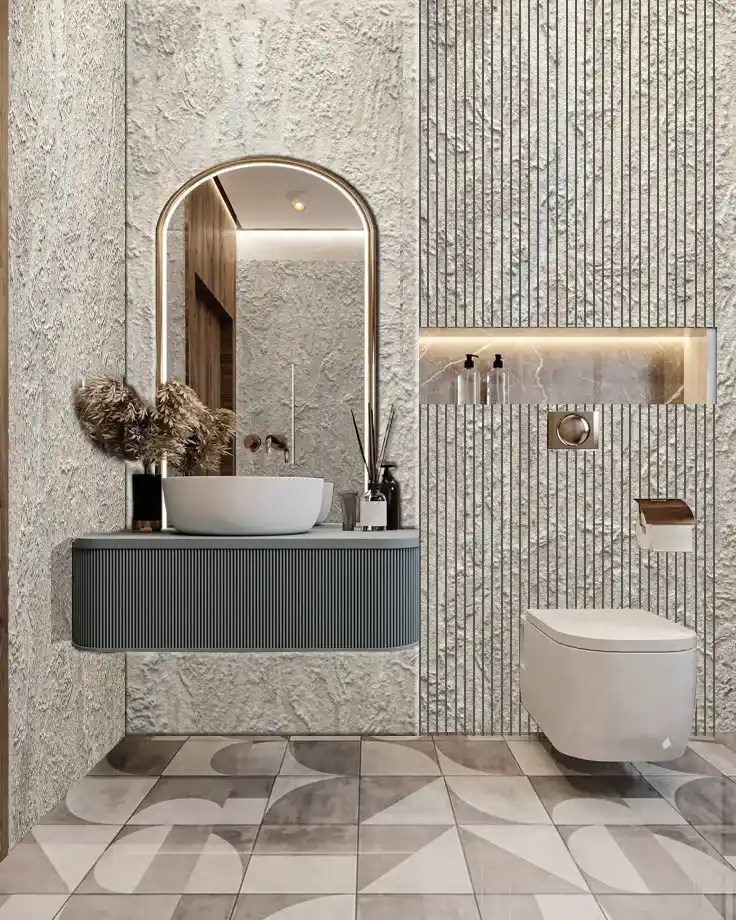 Natural stone bathroom design ideas