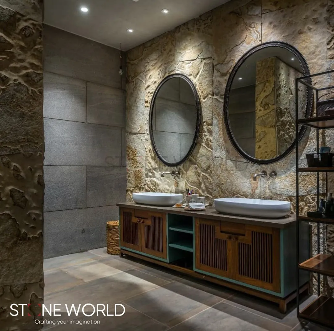 Natural Stone Bathroom project by Stone World