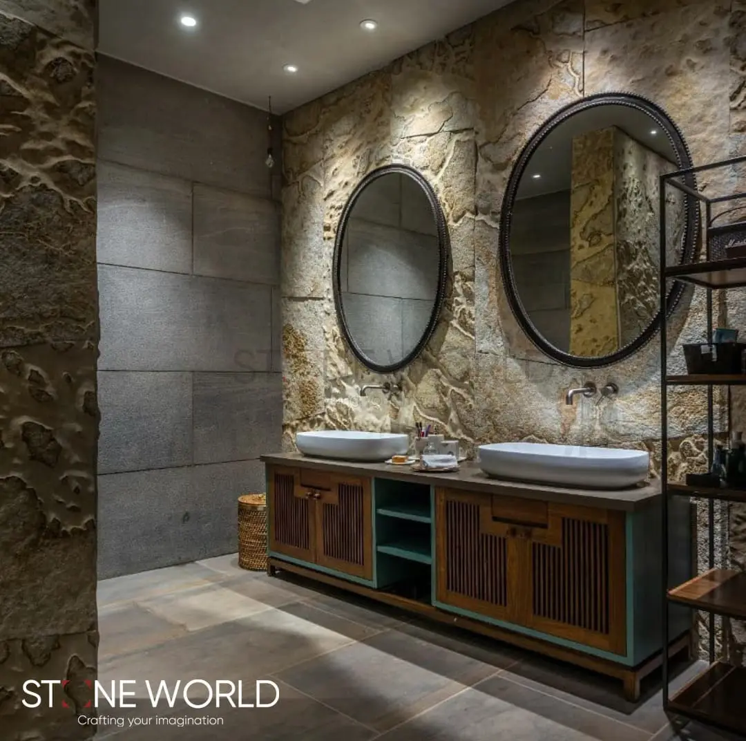 Natural Stone Bathroom project by Stone World