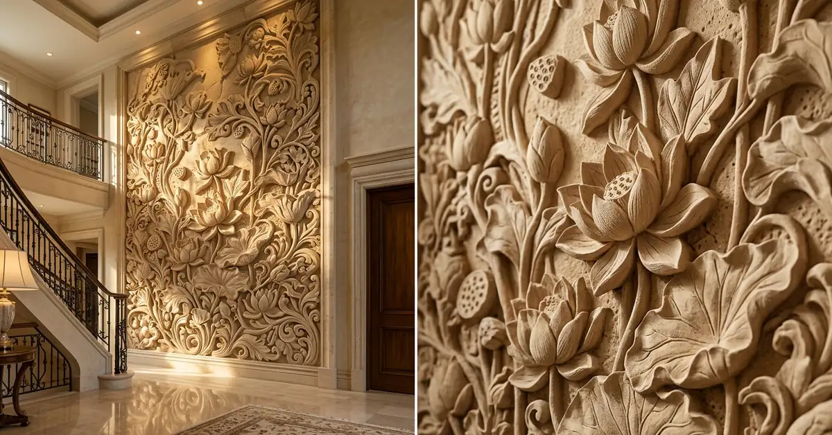 natural stone carving for luxury interiors