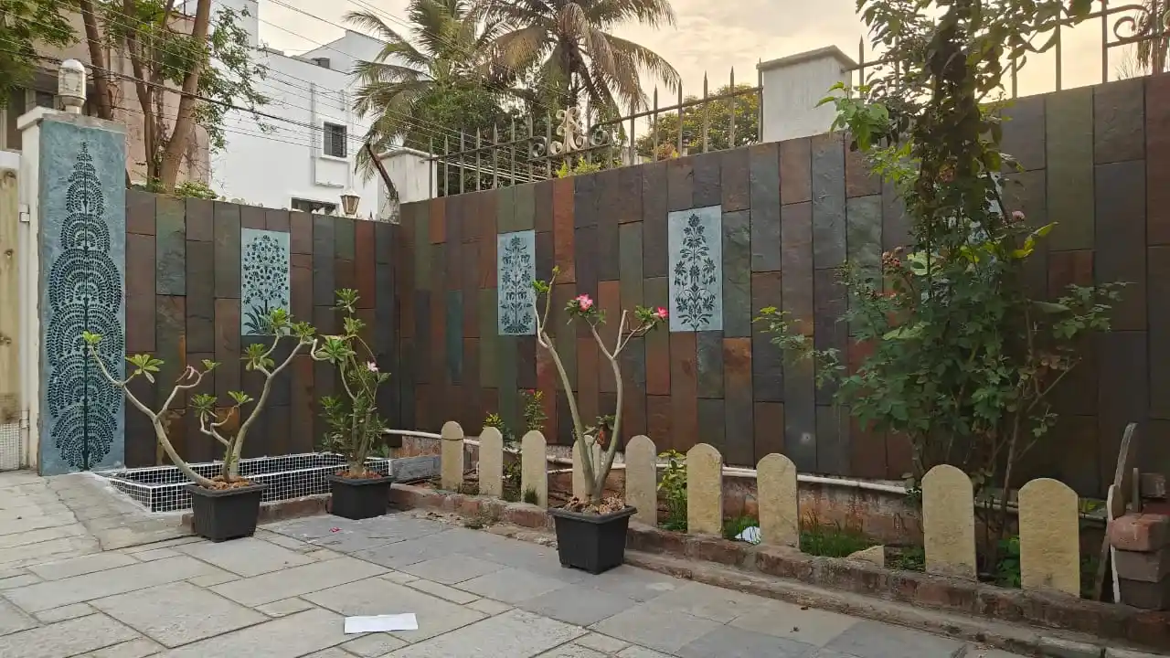 Best Stone Boundary Wall project by Stone World