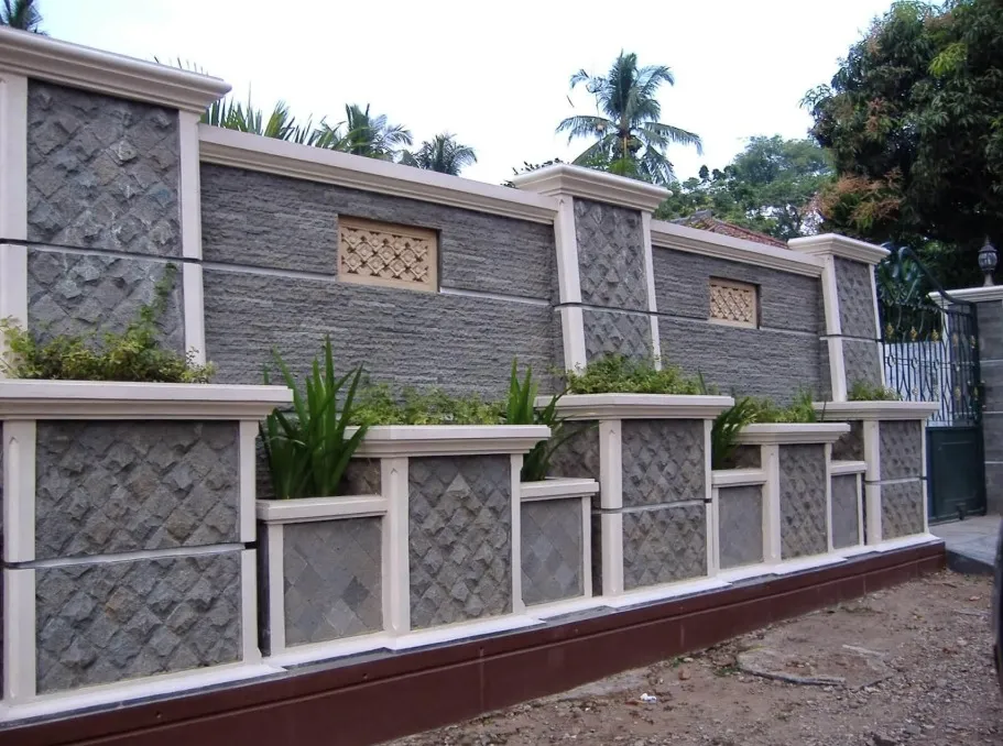 Best Stone Boundary Wall project by Stone World