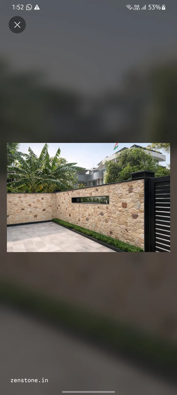 Best Stone Boundary Wall project by Stone World