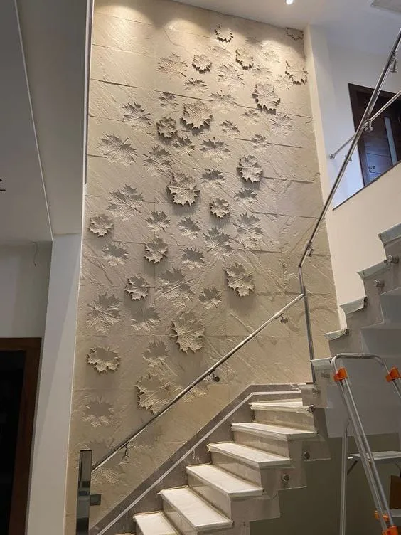 Double Height Wall Design - Natural Stone Application by Stone World