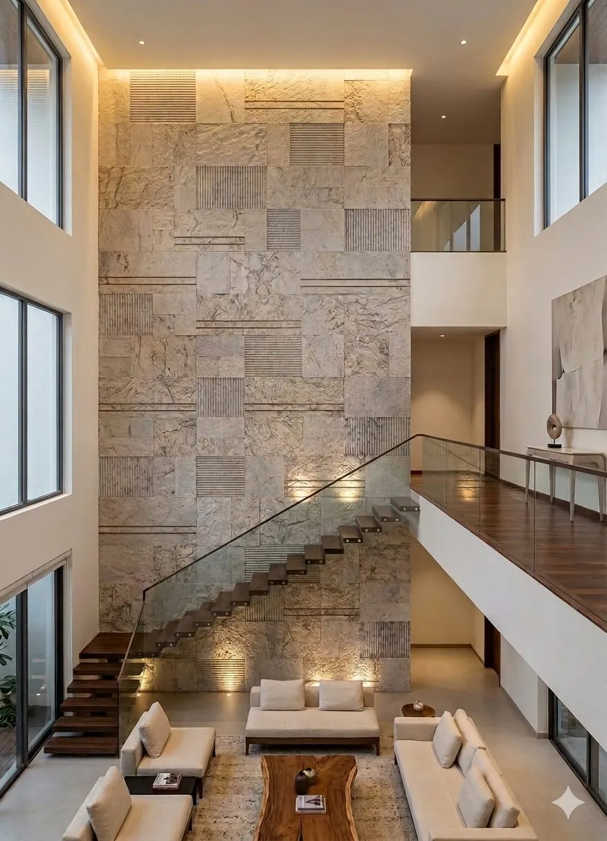 Double Height Wall Design project by Stone World