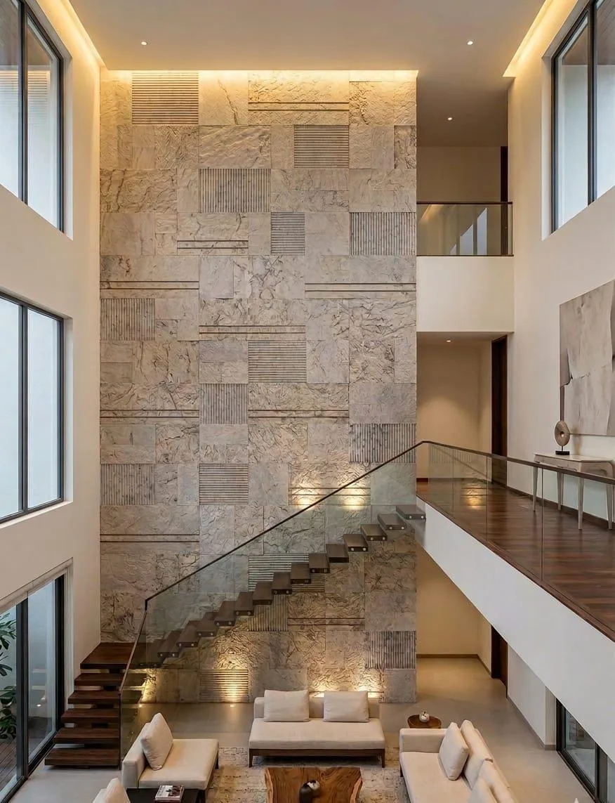 Double Height Wall Design project by Stone World