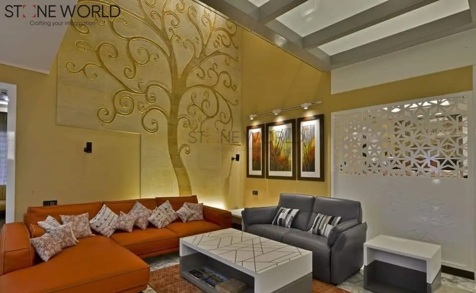 Drawing Room Stone Design project by Stone World