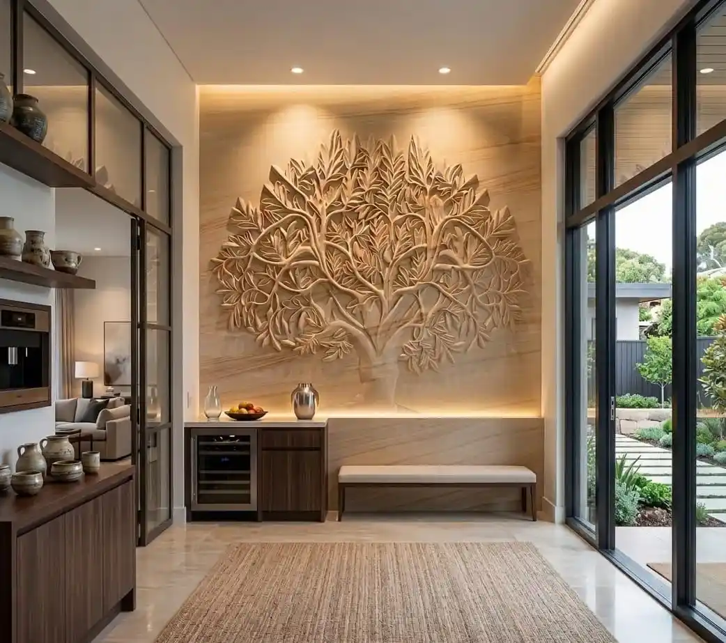 Stone Feature wall project by Stone World