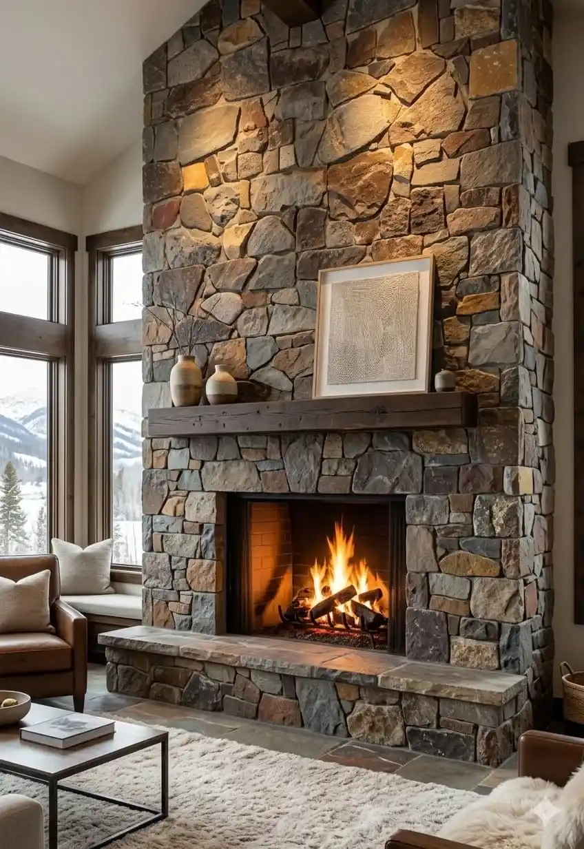 Stone Fireplace project by Stone World