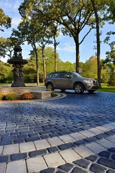 Natural stone parking design ideas
