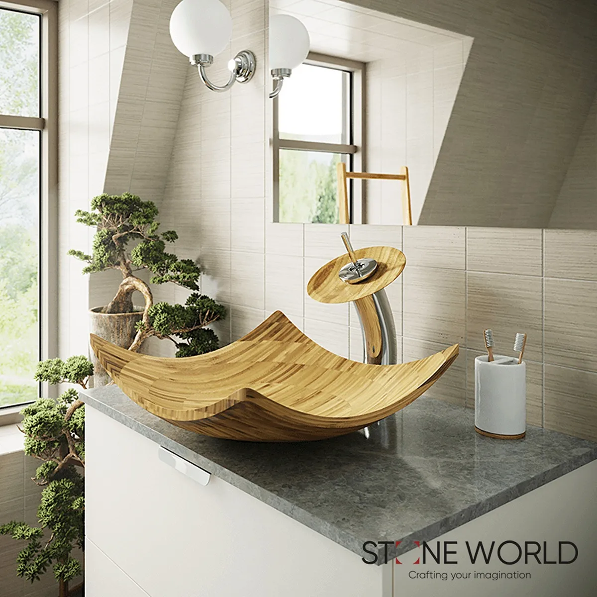 Best Stone For Wash Basin project by Stone World