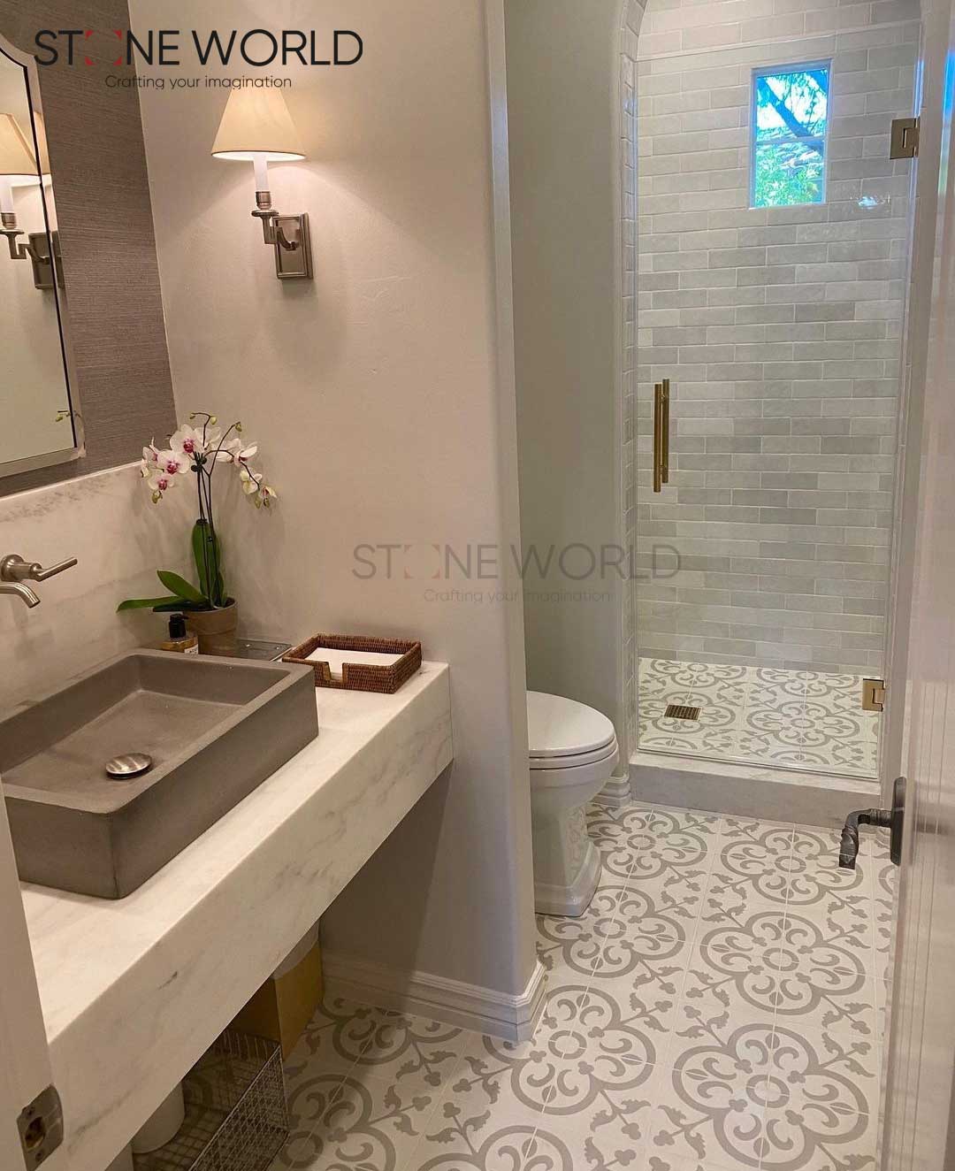 Natural Stone Bathroom project by Stone World
