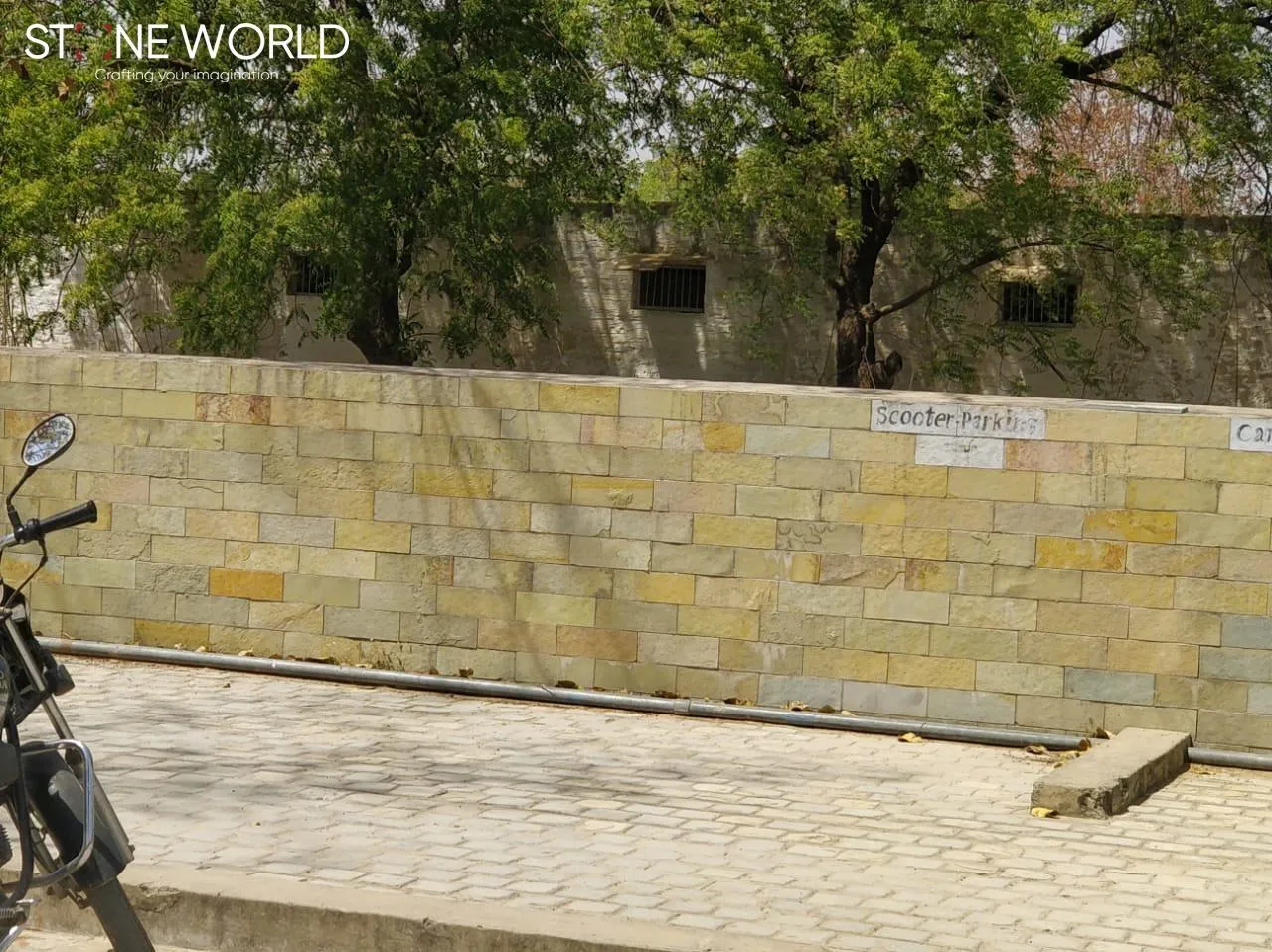 Best Stone Boundary Wall project by Stone World