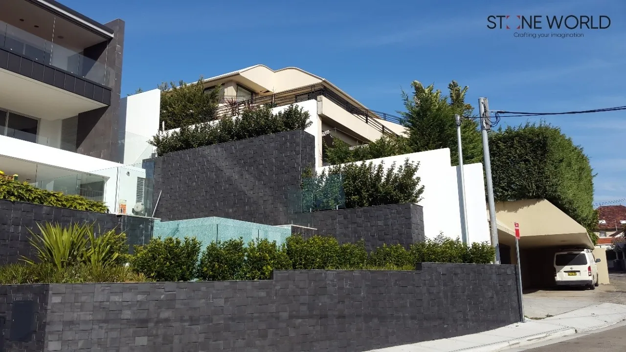 Best Stone Boundary Wall project by Stone World