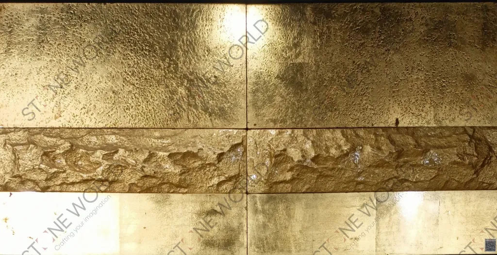 Gold Leafing on Stones