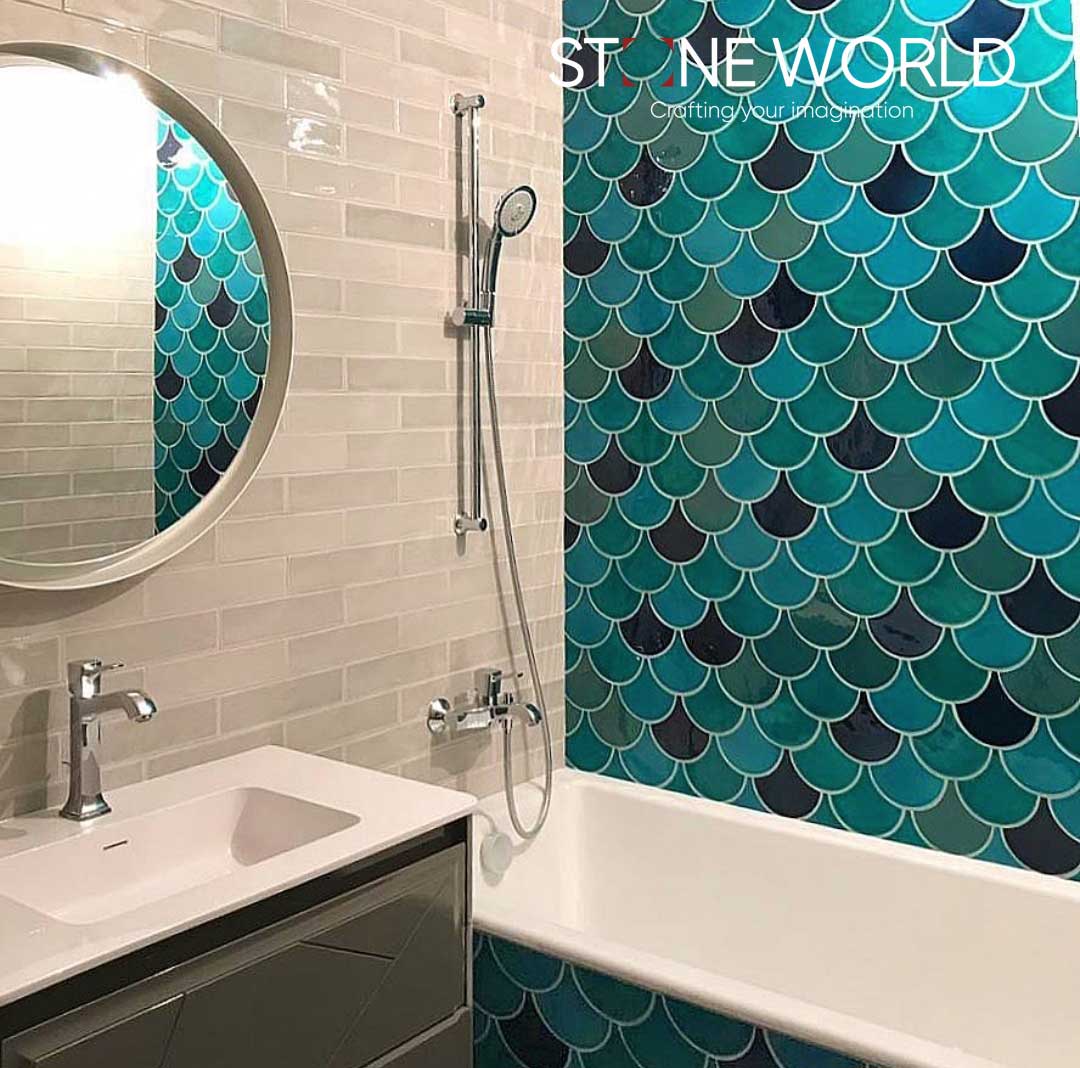 Natural Stone Bathroom project by Stone World