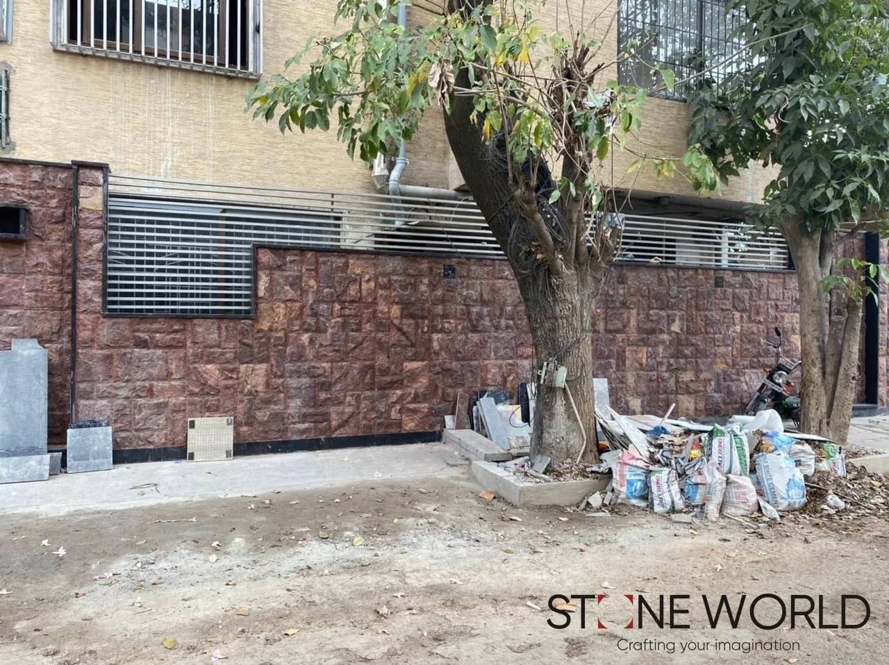 Best Stone Boundary Wall project by Stone World
