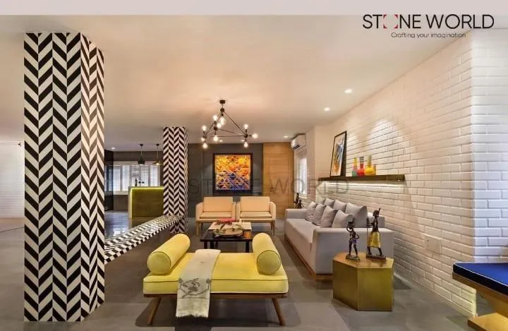 Drawing Room Stone Design project by Stone World
