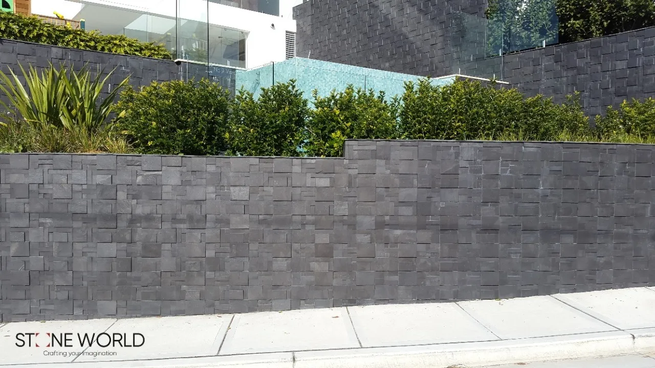Best Stone Boundary Wall project by Stone World