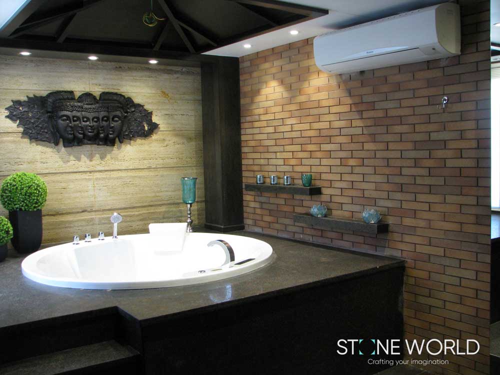 Natural Stone Bathroom project by Stone World