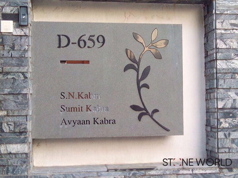 Stone Name Plate project by Stone World