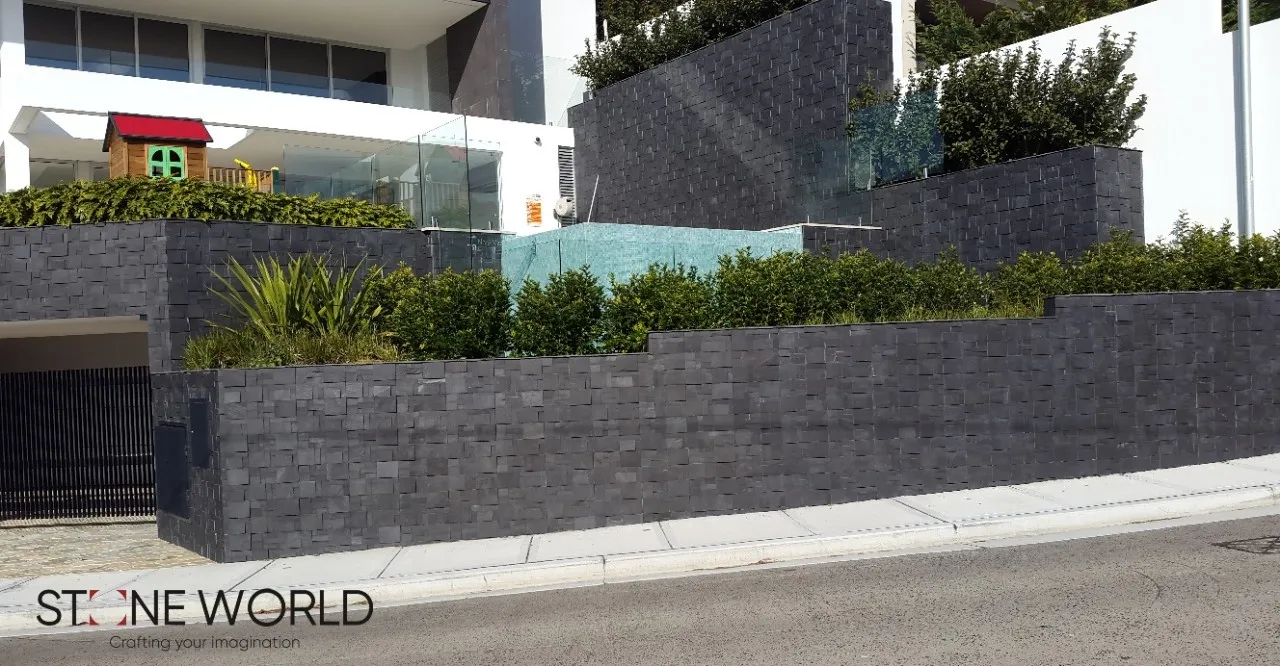 Best Stone Boundary Wall project by Stone World