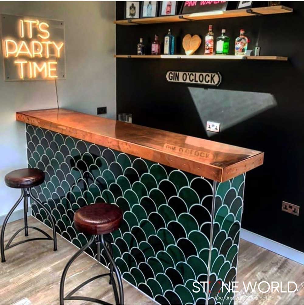 Best Natural Stone Bar Counter Designs project by Stone World