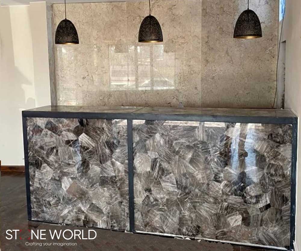 Best Natural Stone Bar Counter Designs project by Stone World